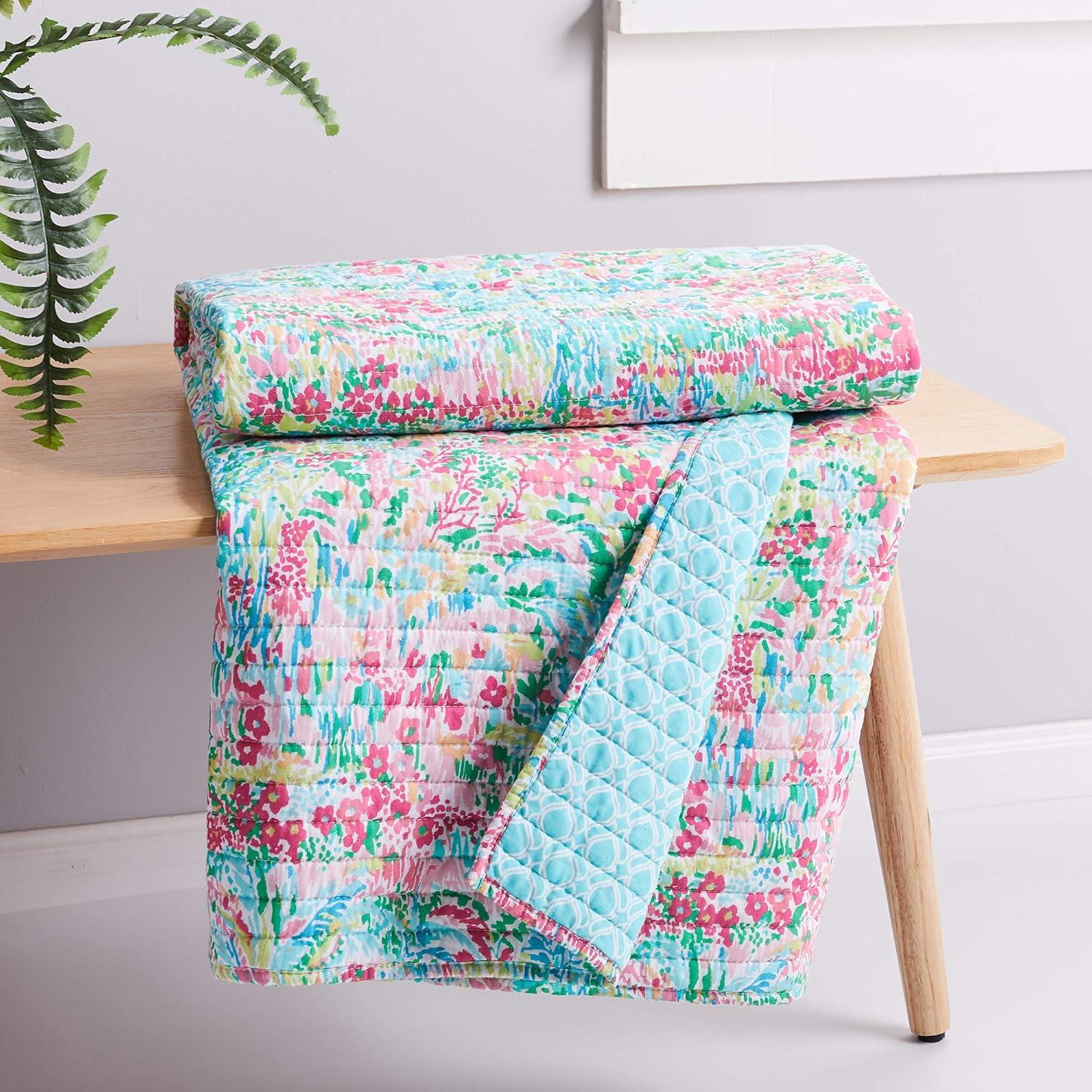 Karola Floral Quilted Throw - Levtex Home