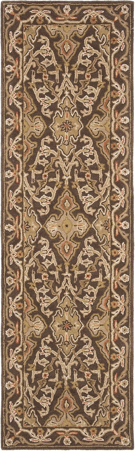 SAFAVIEH Classic Roxanne Oriental Wool Area Rug, Brown, 5' x 8'