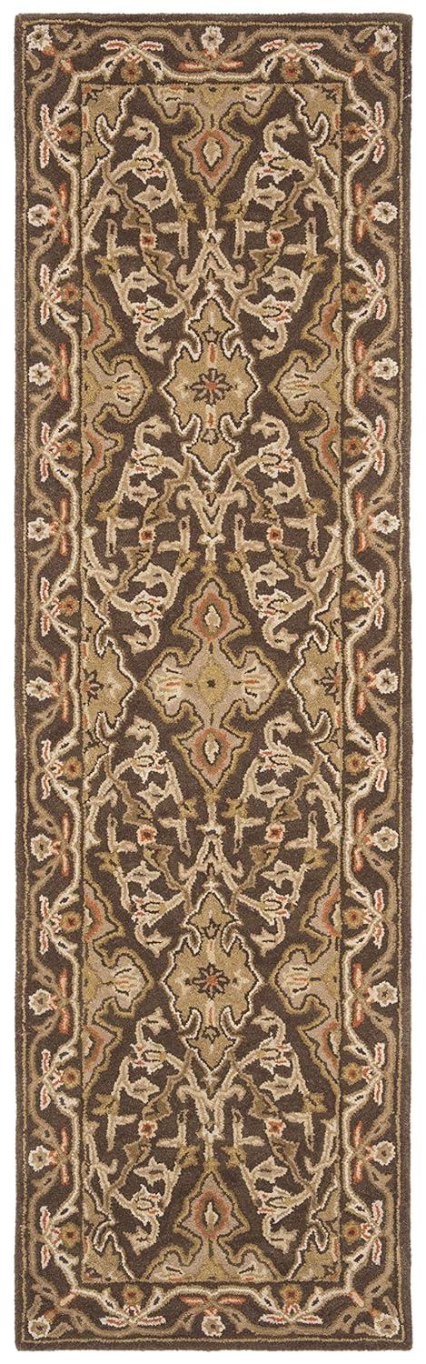 SAFAVIEH Classic Roxanne Oriental Wool Area Rug, Brown, 5' x 8'