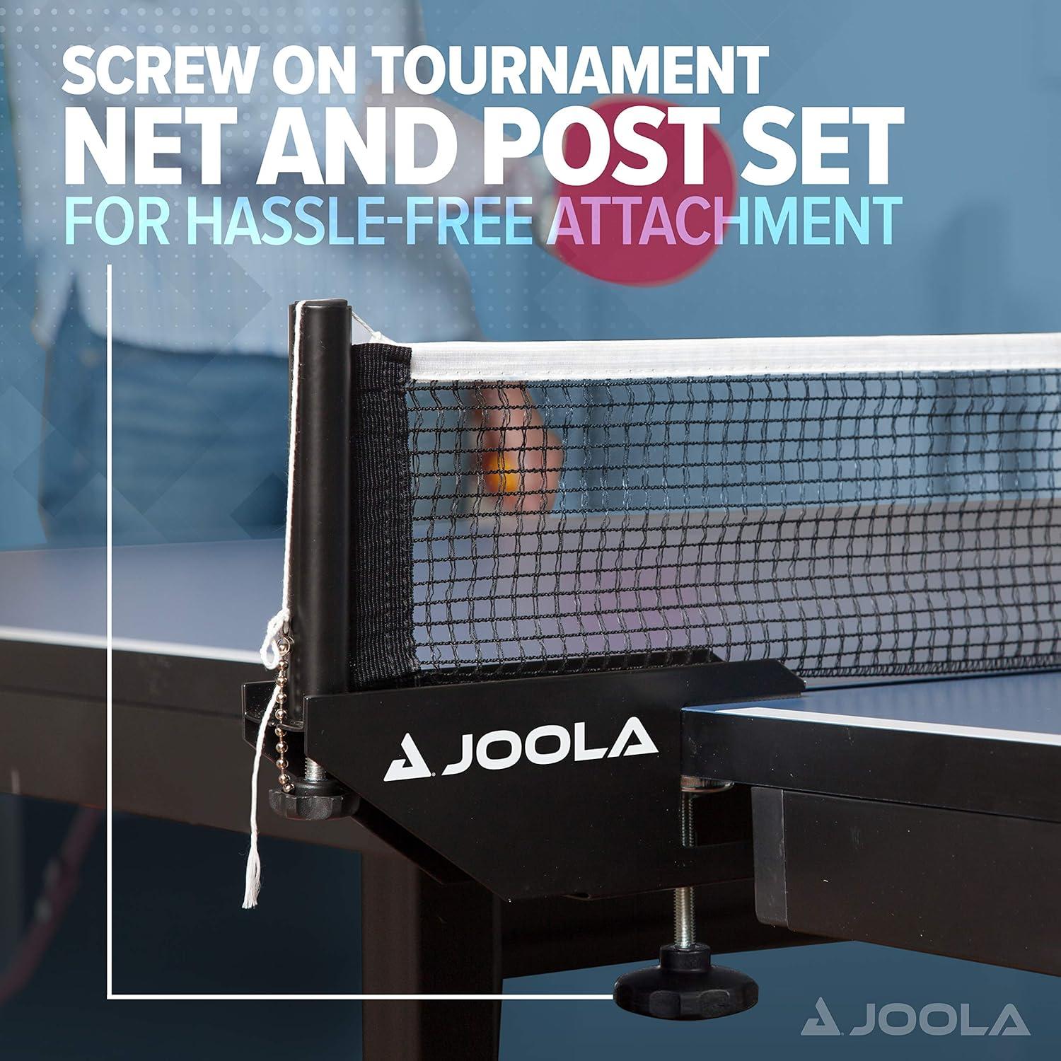 Joola USA Joola Inside, Indoor Table Tennis Table with Net and Post Set - 10 Minute Easy Assembly