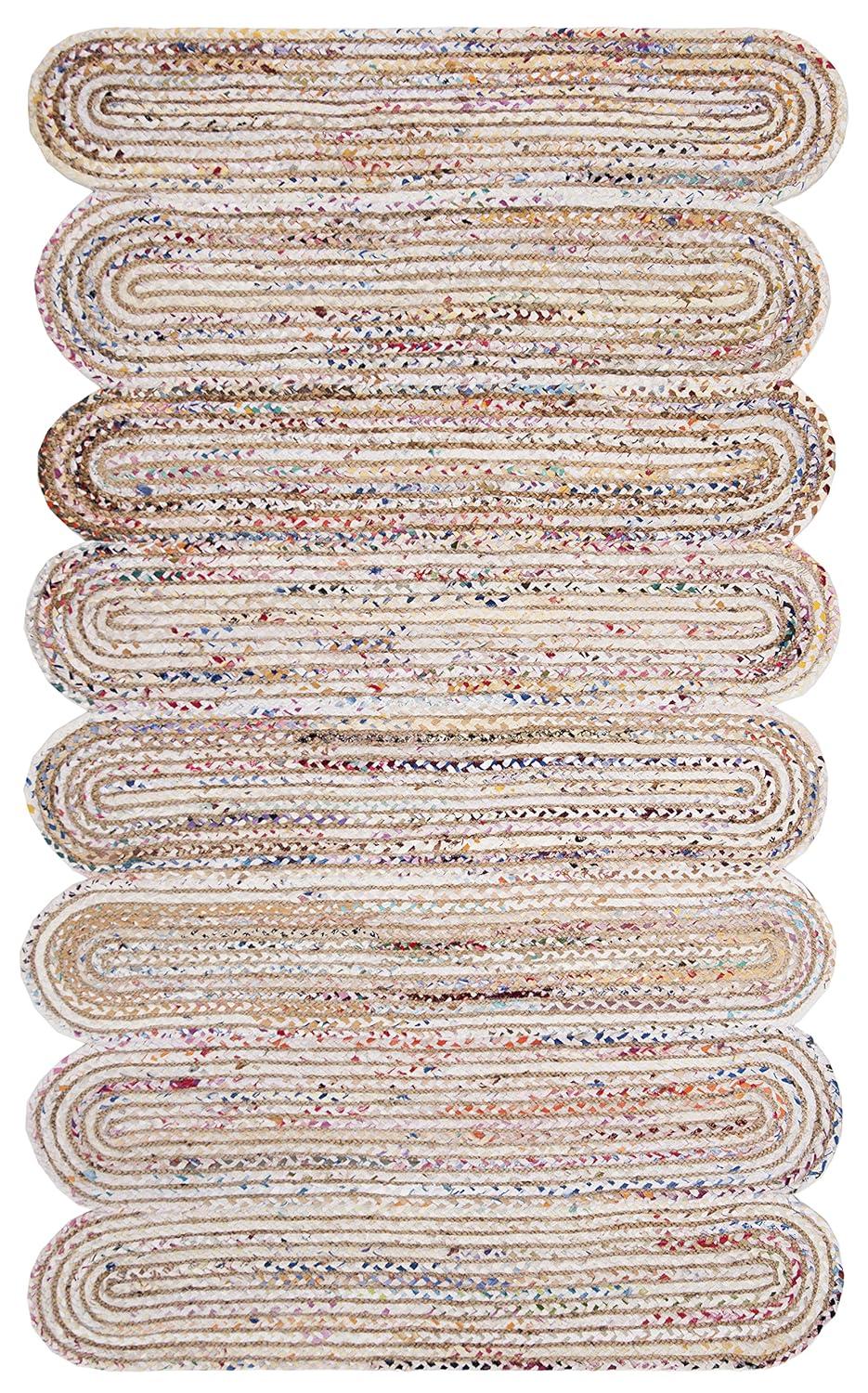 Cape Cod CAP208 Woven Indoor Area Rug - Ivory/Multi - 5'x8' - Safavieh