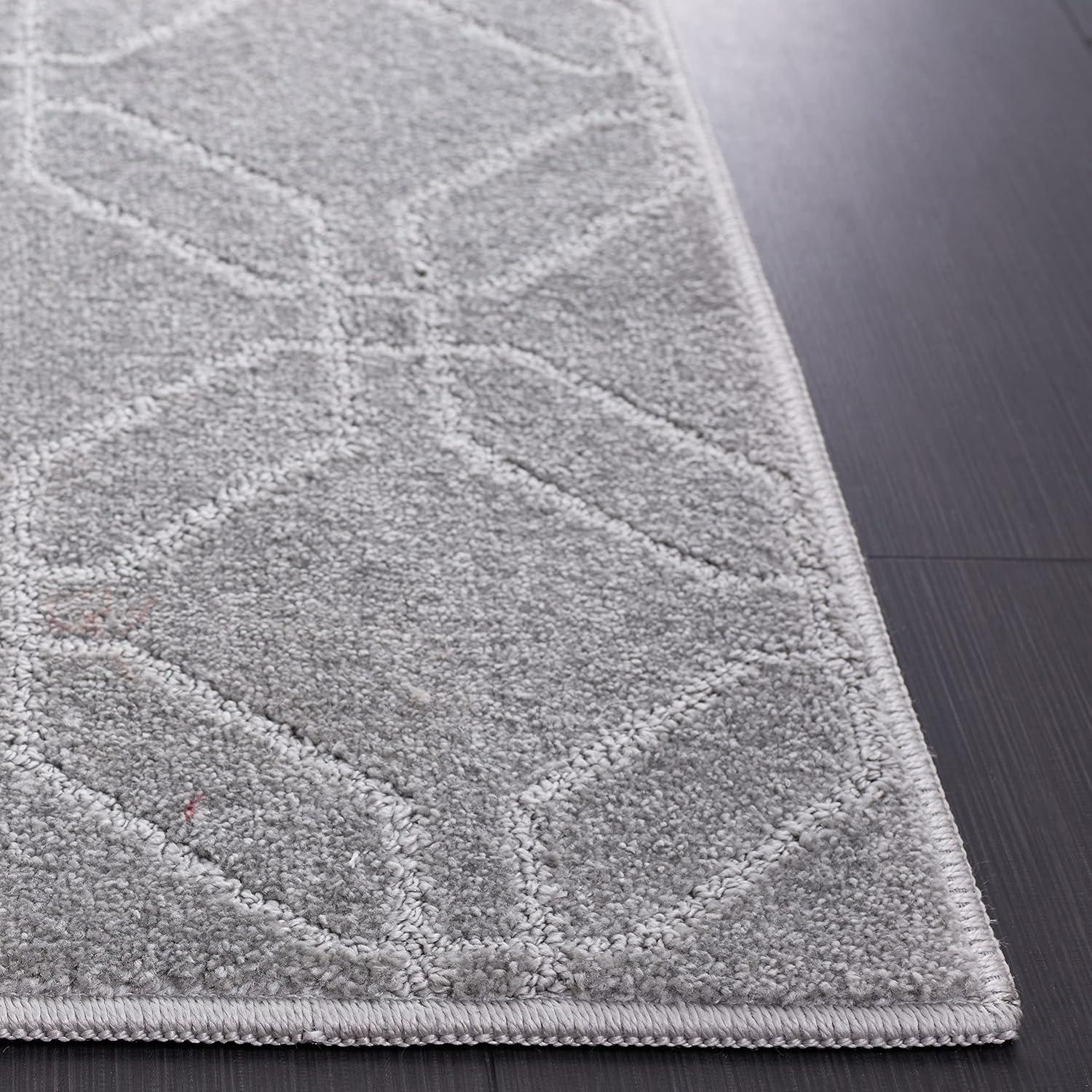 Pattern and Solid PNS406 Power Loomed Area Rug - Grey - 5'3"x7'6" - Safavieh.