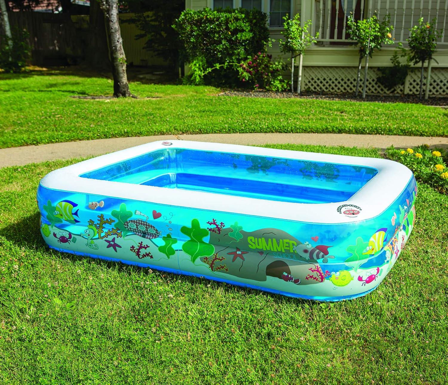 Poolmaster 53" x 16" Inflatable Kiddie Swimming Pool for Big Fun Summer School