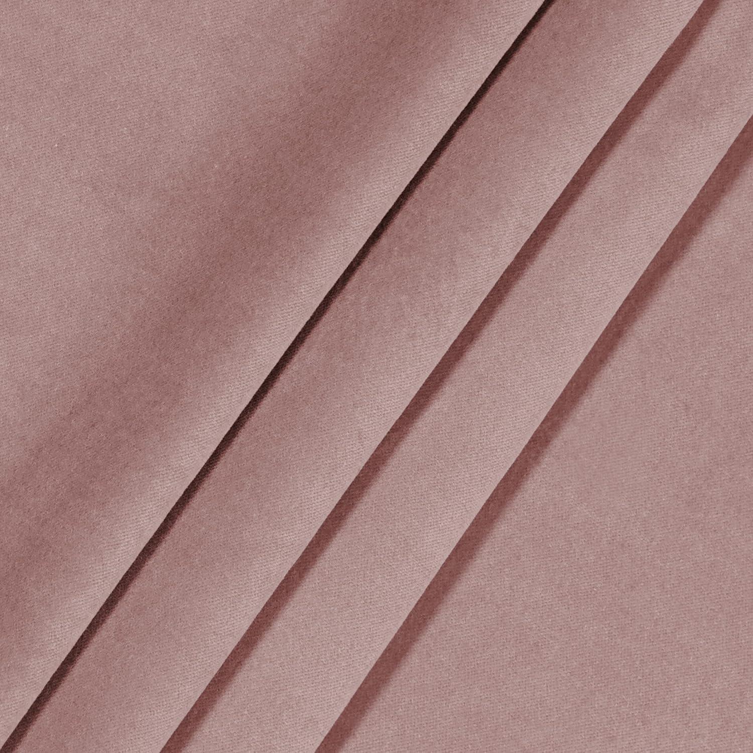 Dusty Rose Extra Long Velvet Blackout Drapes