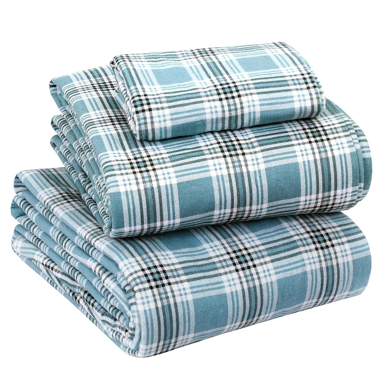 Enviohome Colyt 100% Cotton Flannel Sheet Set