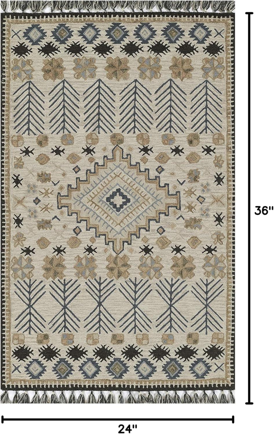 Momeni Tahoe Hand Tufted Wool Transitional Ivory Area Rug 2' X 3'