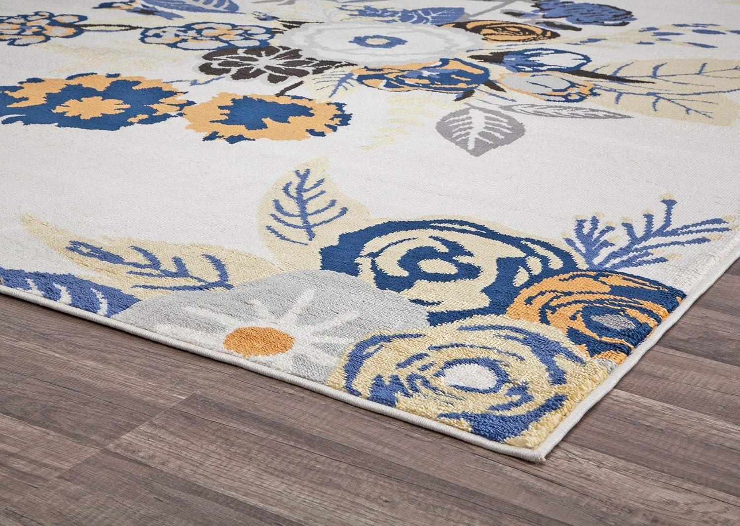 Rugs America Hanna Floral Transitional Area Rug