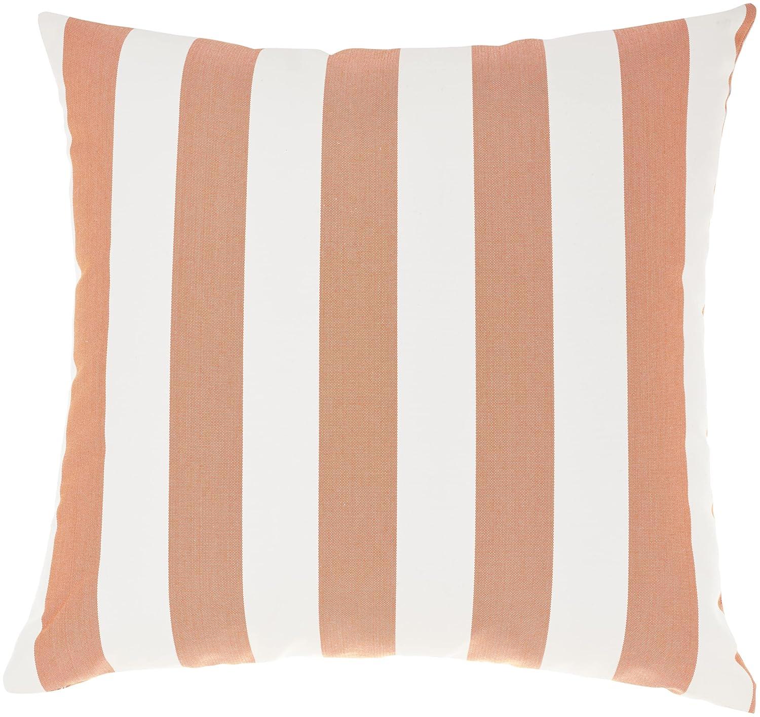 Badri Striped Indoor/Outdoor Reversible Throw Pillow