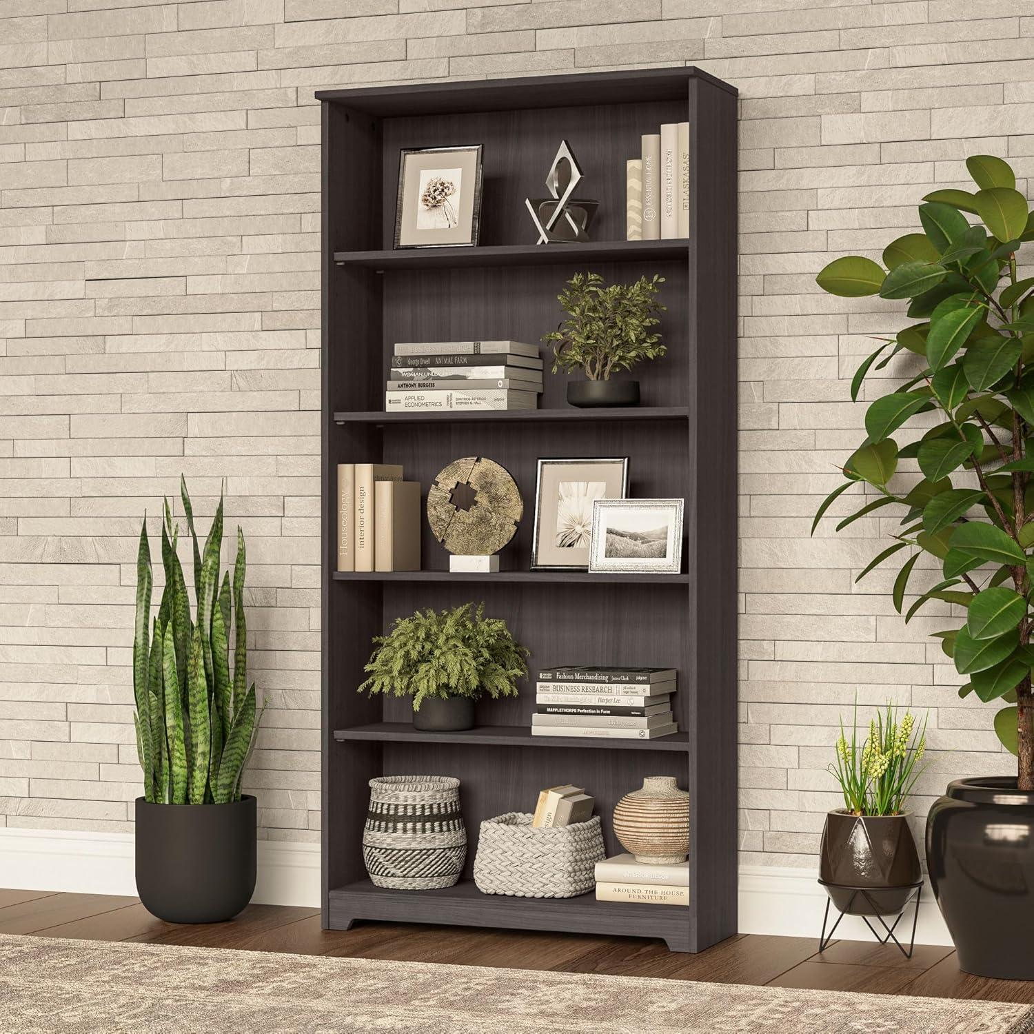 Shelonda 5 Shelf 66" Standard Bookcase