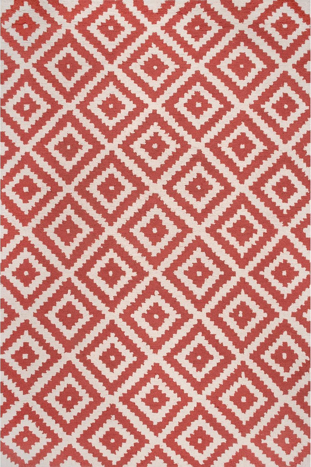 nuLOOM Kellee Hand Tufted Geometric Wool Area Rug