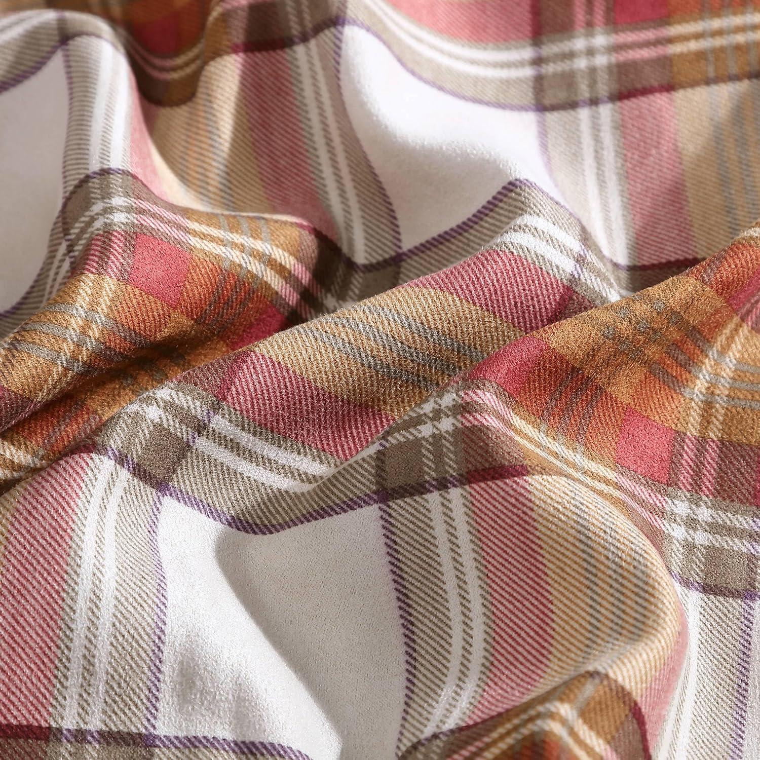 Eddie Bauer - Queen Duvet Cover Set, Reversible Cotton Bedding with Matching Shams, Stylish Luxurious Bedding Set (Edgewood Red, Queen)