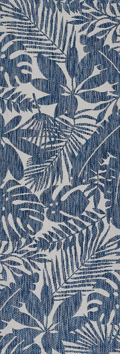 Novogratz Villa Floral Blue/Beige Indoor / Outdoor Area Rug