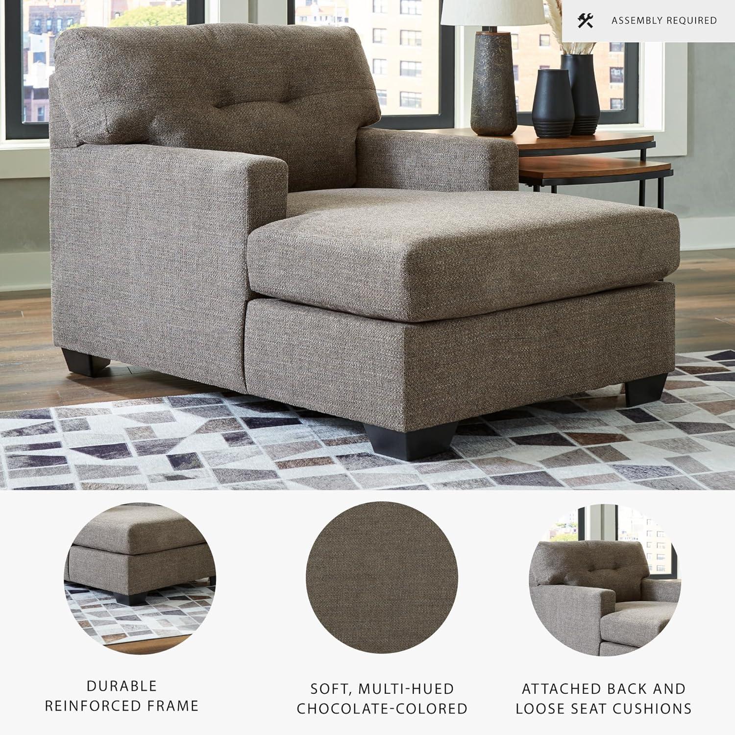 Signature Design by Ashley Mahoney Chocolate Chaise