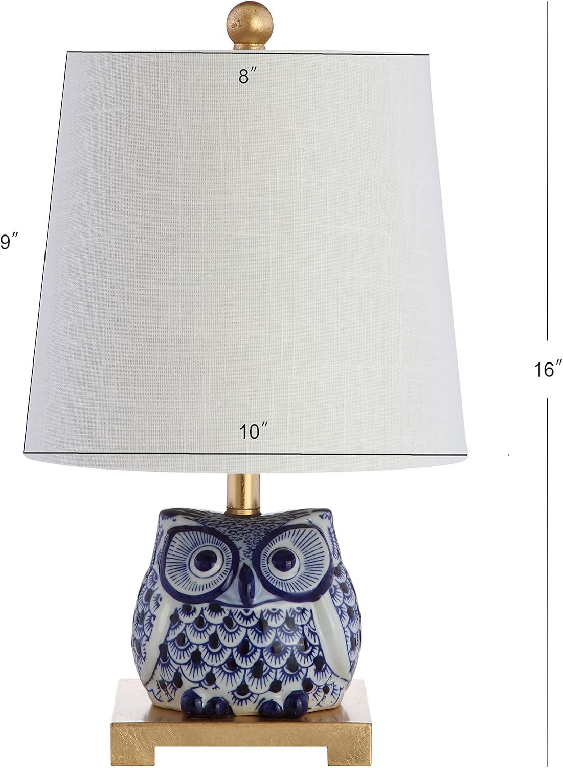 Jonathan Y Lighting Jyl3014-Set2 Justina 16" Tall Led Table Lamp - Blue