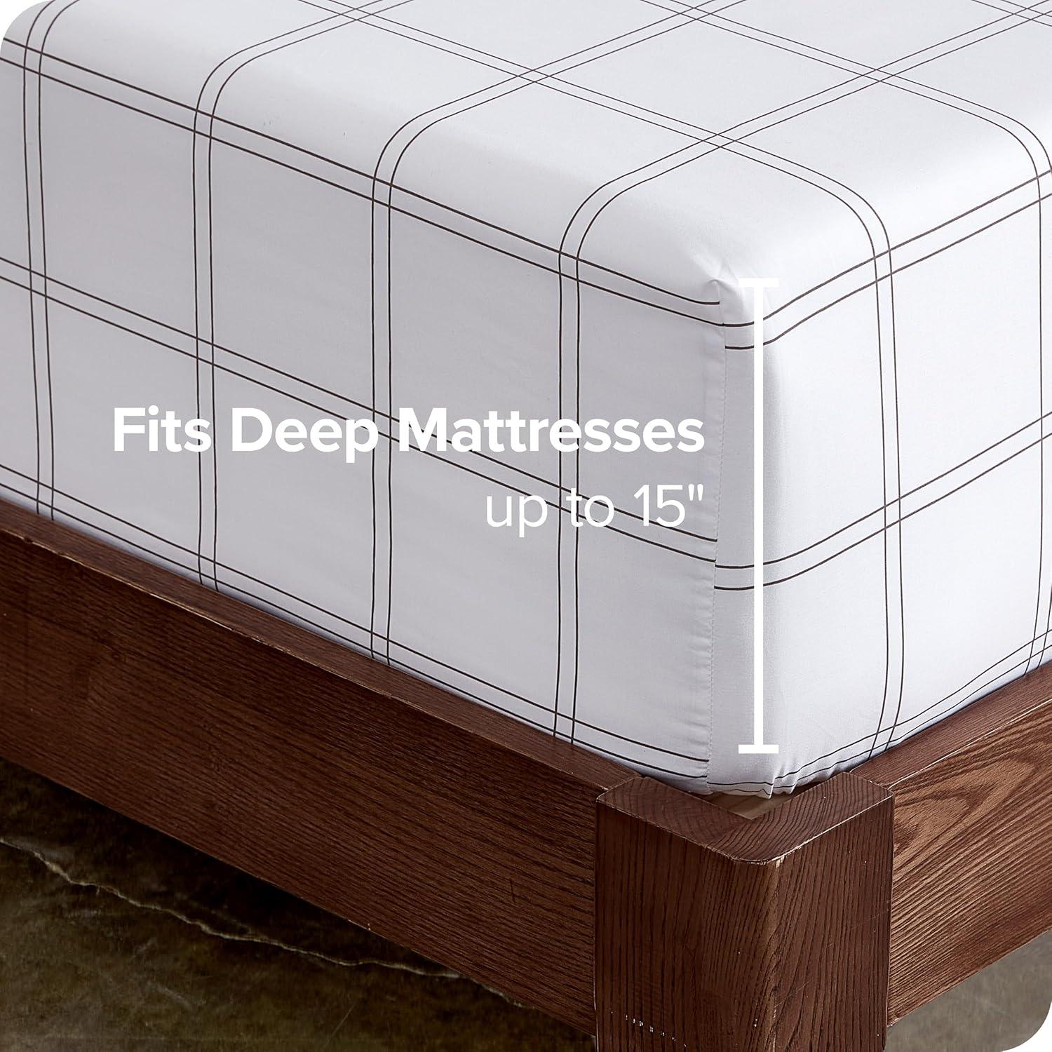 Bare Home Microfiber Fitted Sheet