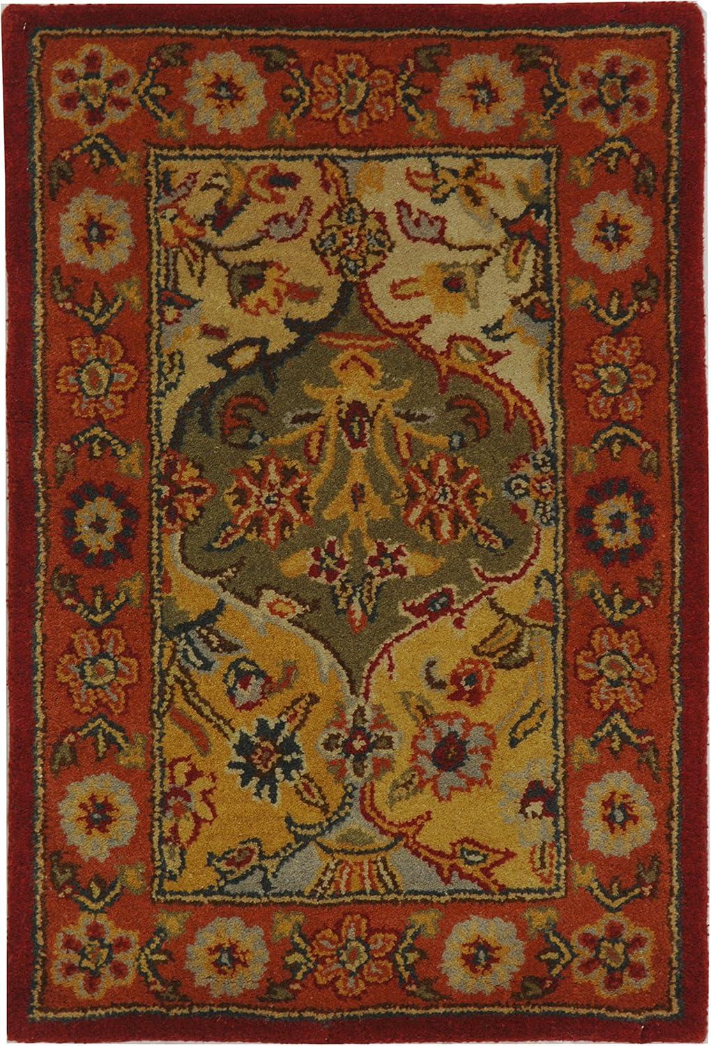 SAFAVIEH Heritage Woodville Traditional Wool Area Rug, Multi/Red, 2' x 3'