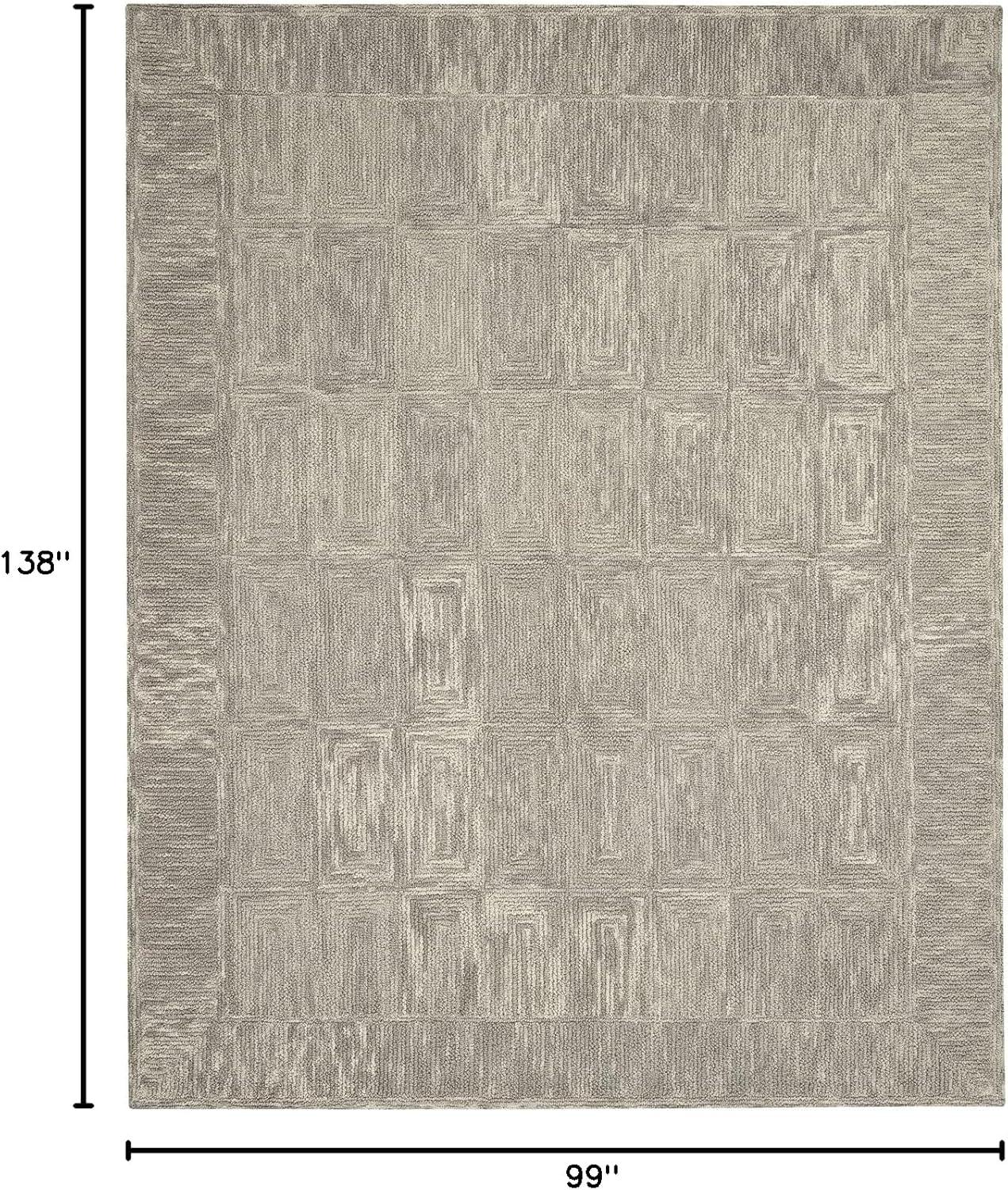 Nourison Vail Contemporary Indoor Area Rug Grey 8'3" x 11'6"