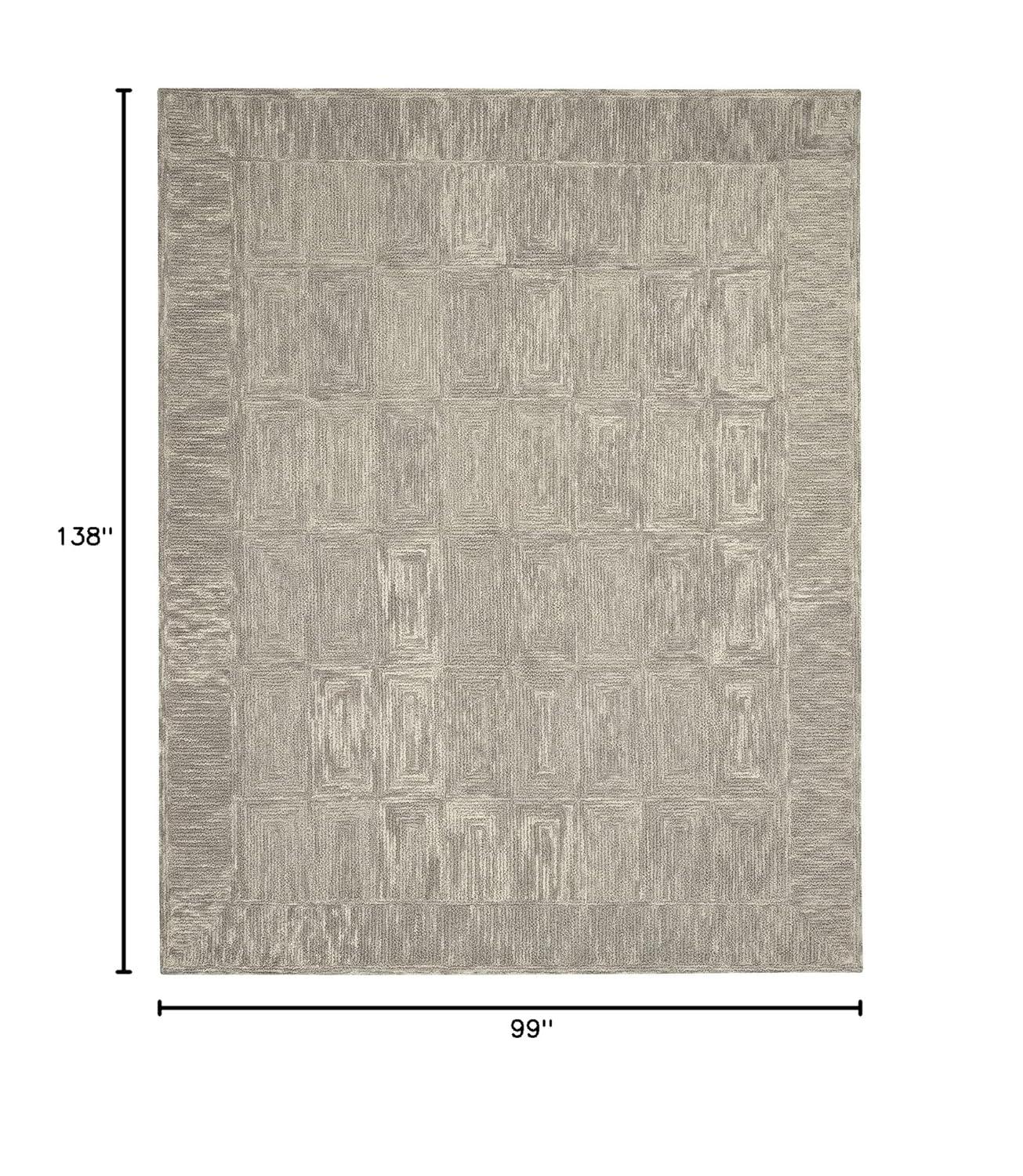 Nourison Vail Contemporary Indoor Area Rug Grey 8'3" x 11'6"