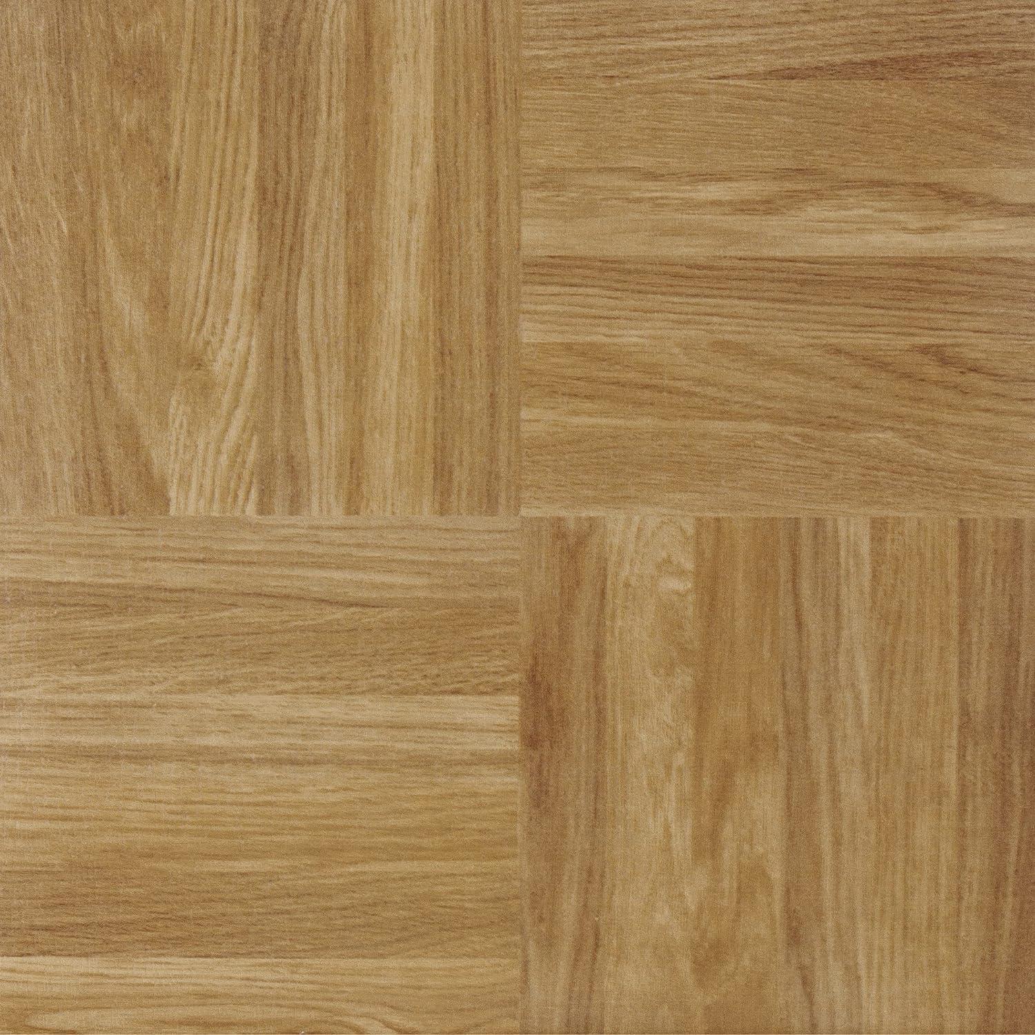 Oak Parquet 12"x12" Self-Adhesive Vinyl Floor Tiles