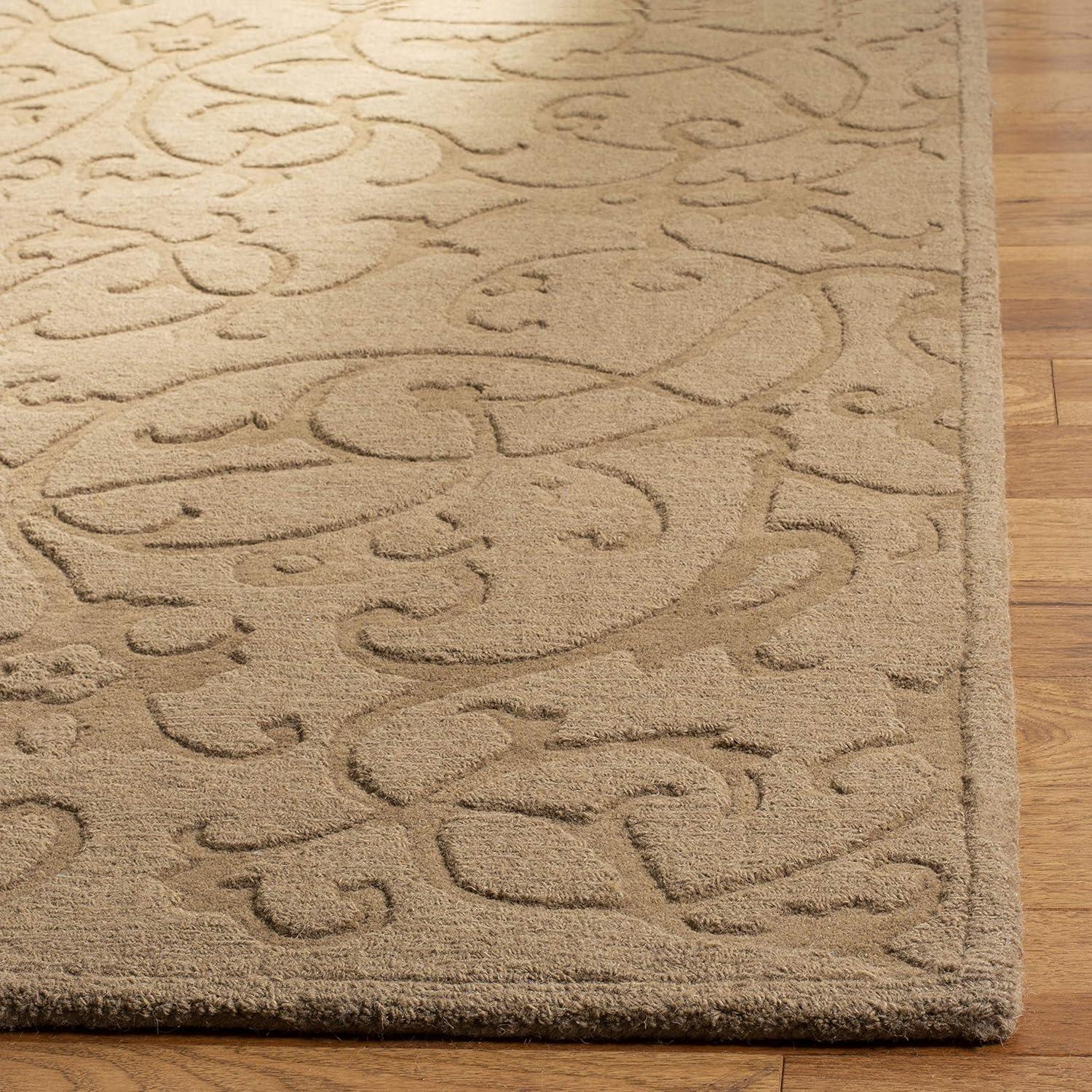 SAFAVIEH Impressions IM341D Handmade Light Brown Rug