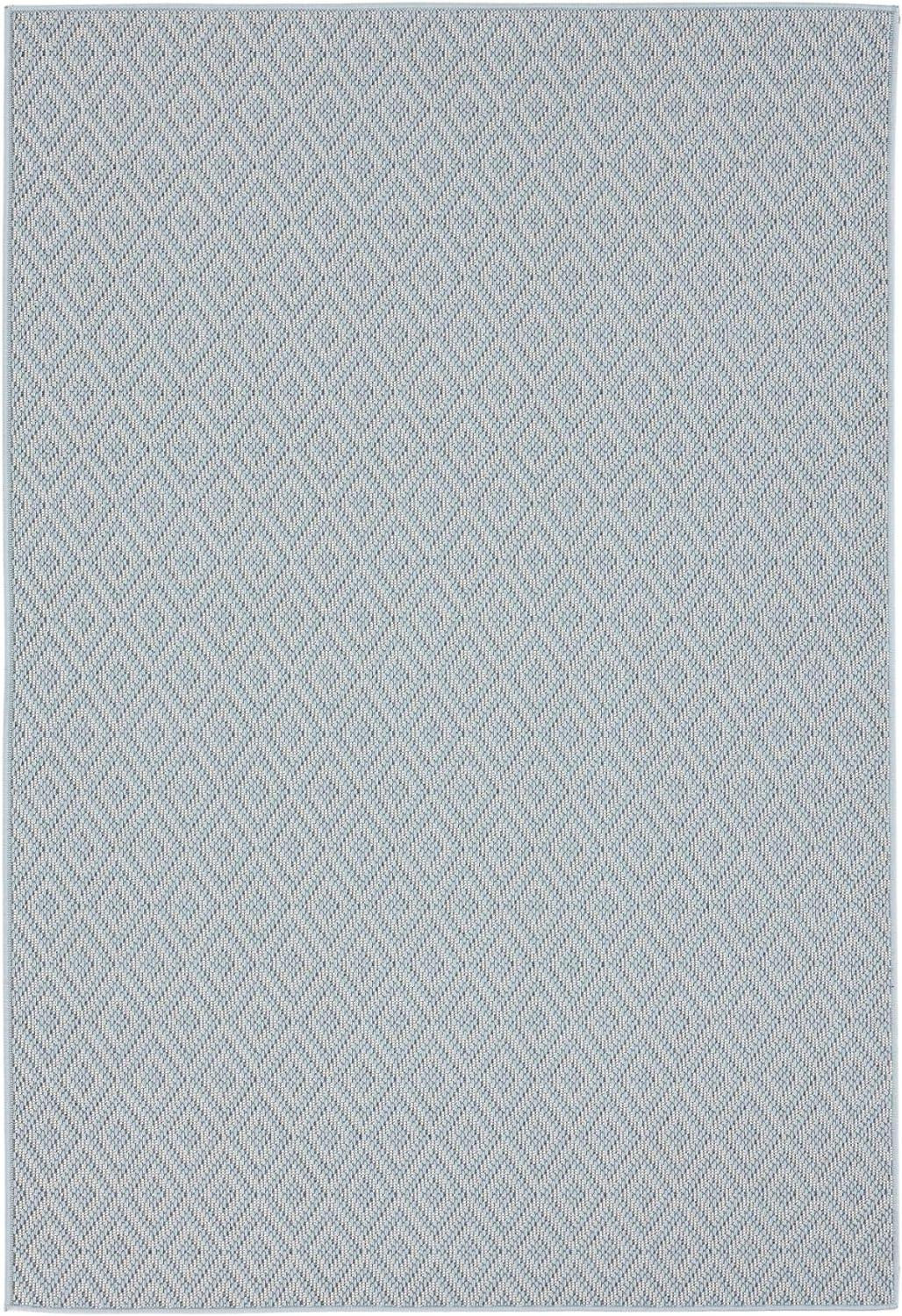 6'6" x 9'6" Tripoli Lydia Indoor/Outdoor Rug Blue/Cream - Home Dynamix: UV & Stain Resistant, Woven