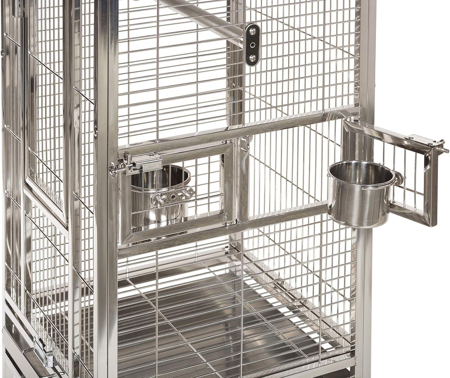 Prevue Pet Products Small Stainless Steel Play Top Bird Cage 3451