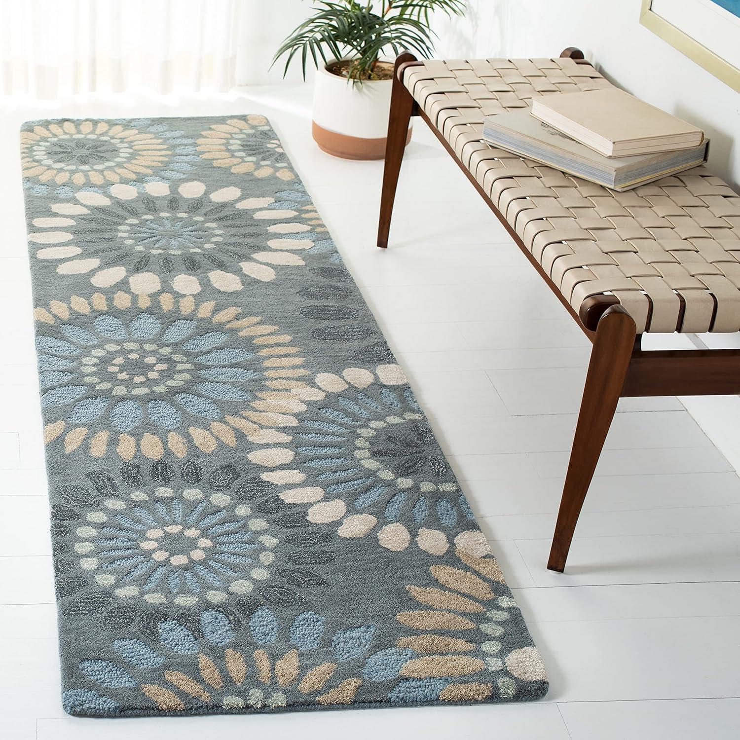World Menagerie Arber Jardin Hand Tufted Wool Floral Rug