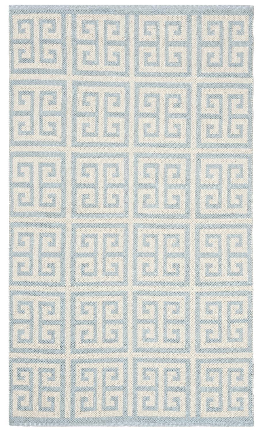 Montauk MTK724 Hand Woven Indoor Accent Rug - Light Blue/Ivory - 3'x5' - Safavieh.