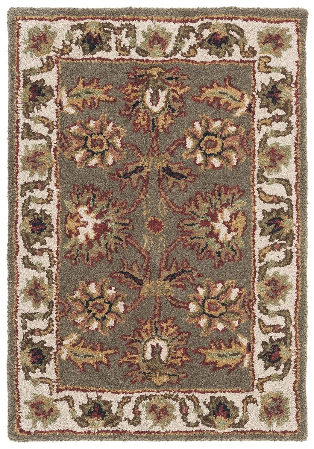 Classic CL359 Hand Tufted Accent Rug - Celadon/Ivory - 2'x3' - Safavieh.