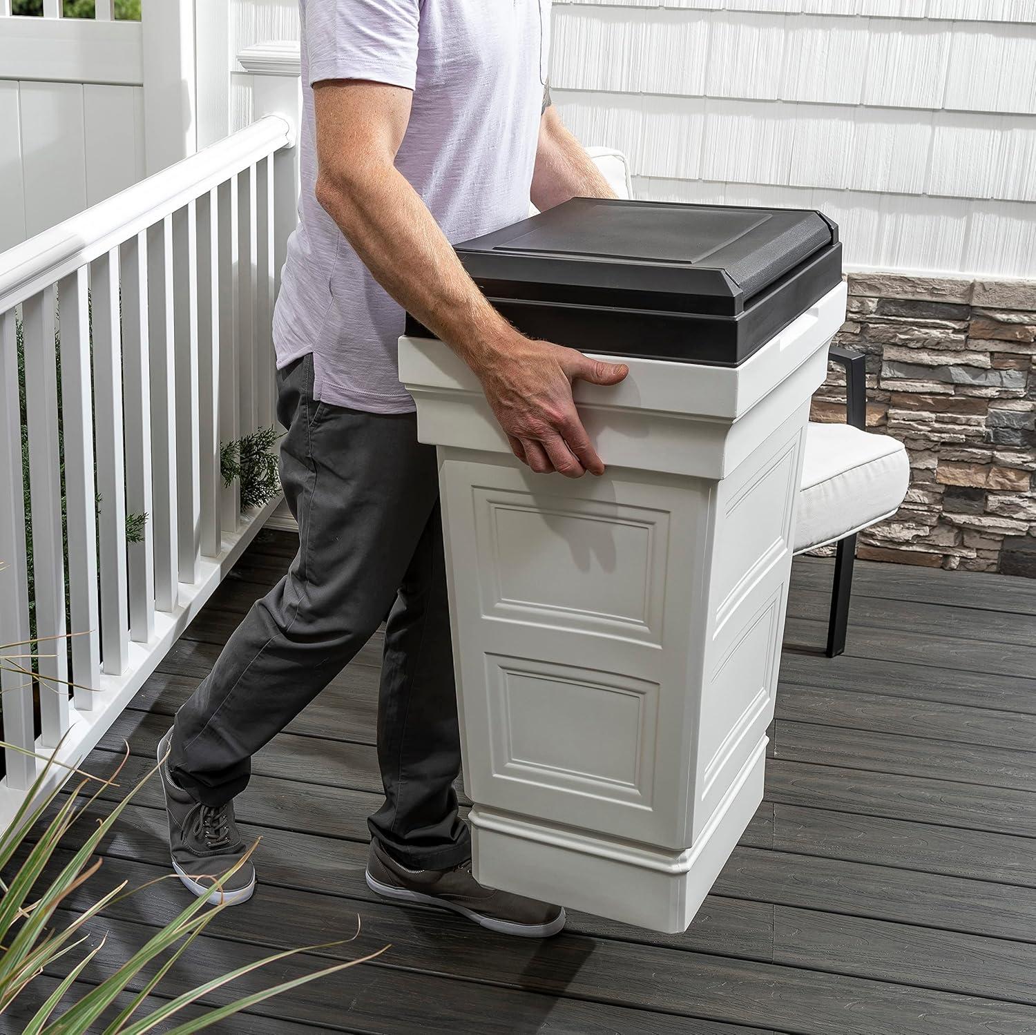 Step2 Step2 Atherton Patio 33 Gallon Trash Can