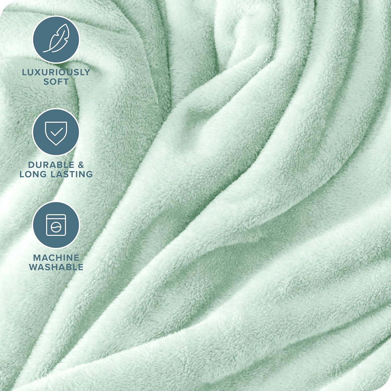 Bare Home Bare Home Microplush Fleece Blanket - Fuzzy, Warm, Bed/Throw Blanket