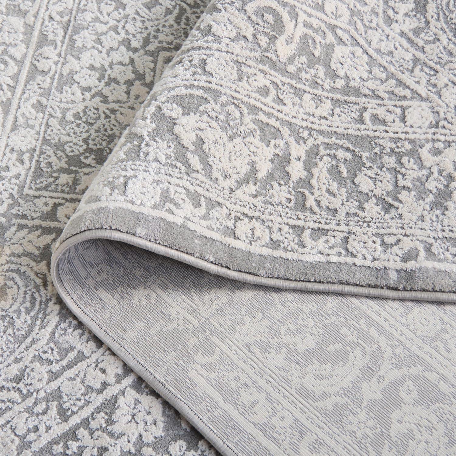 Princeton PRN711 Power Loomed Indoor Runner Rug - 2'x8' - Grey/Beige - Safavieh