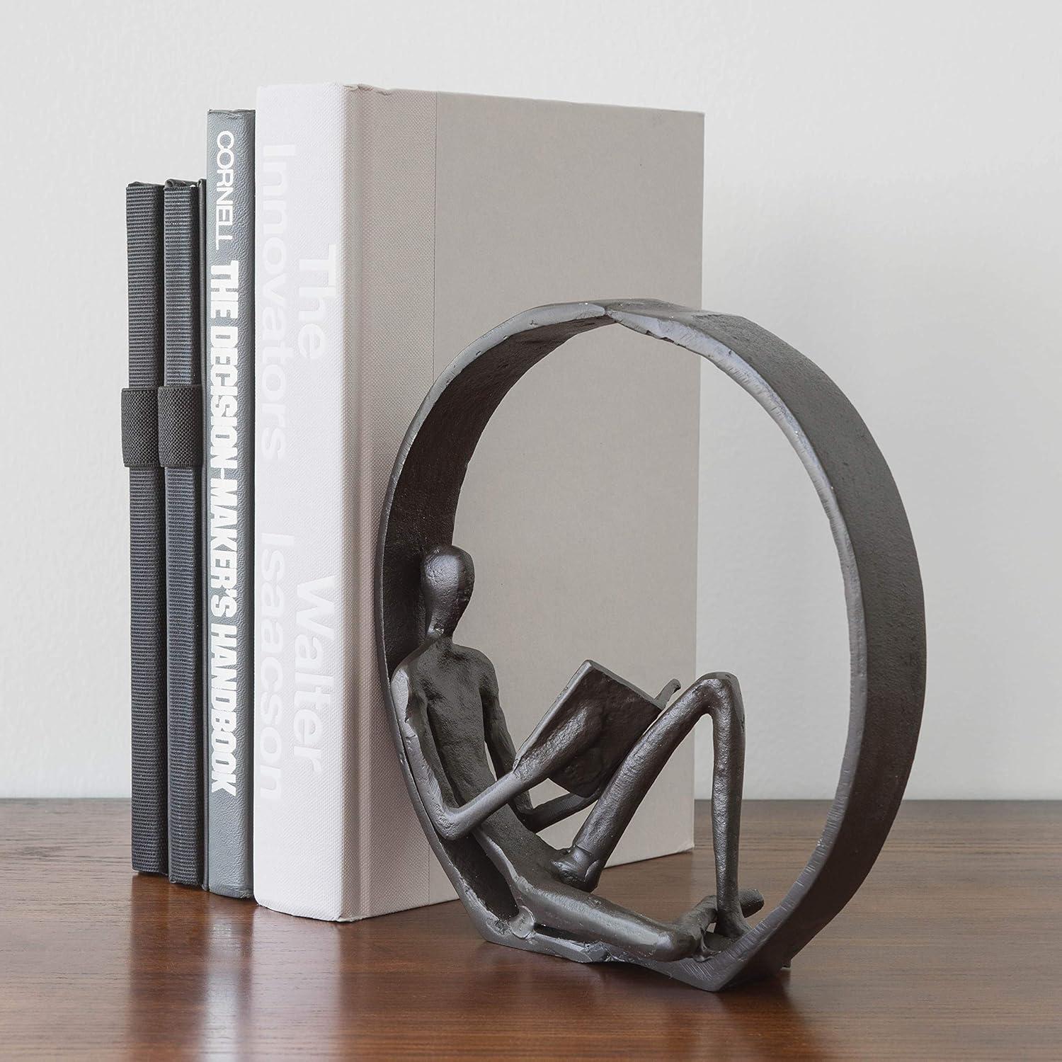 Danya B Encircled Reader Iron Sculpture