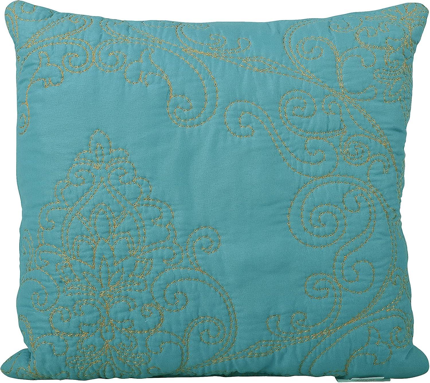 Home Soft Things 4 Piece Damask Embroidery Bedspread Set