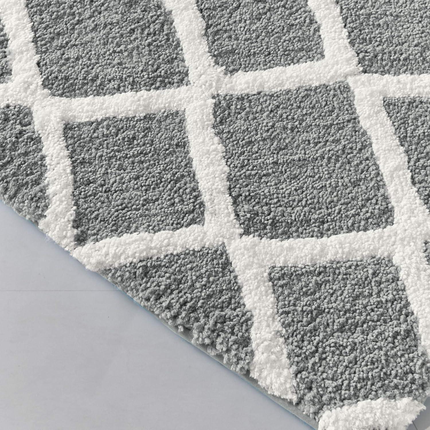 Madison Park Bittman Reversible High Pile Tufted Bath Rug