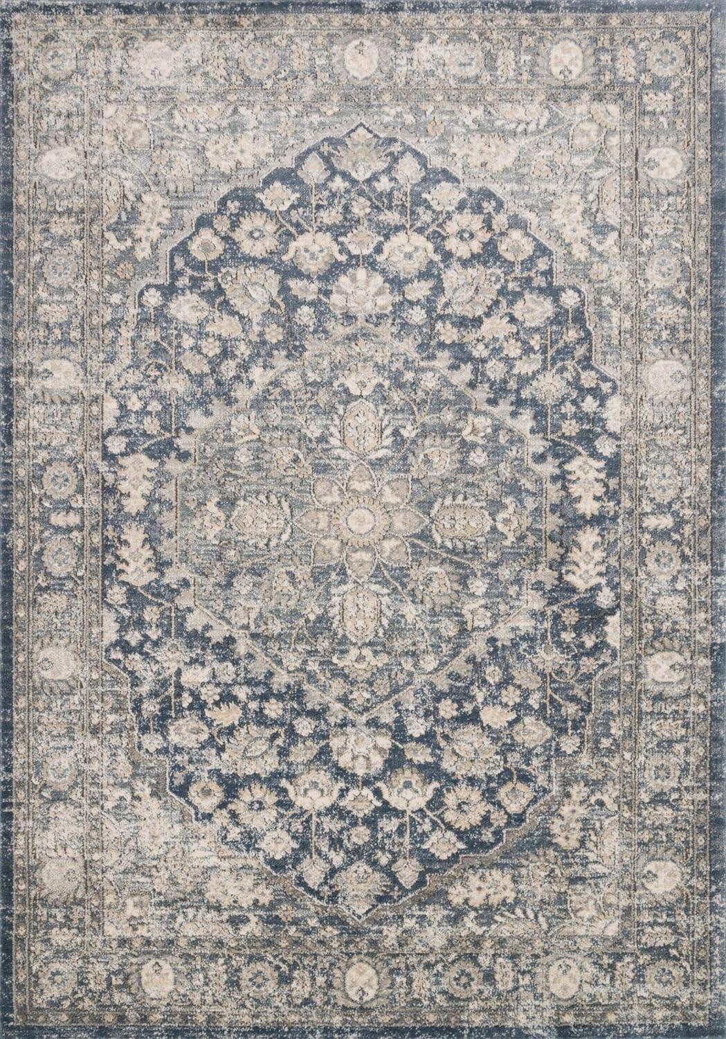 Loloi Teagan Denim / Mist 2'-8" x 4' Accent Rug