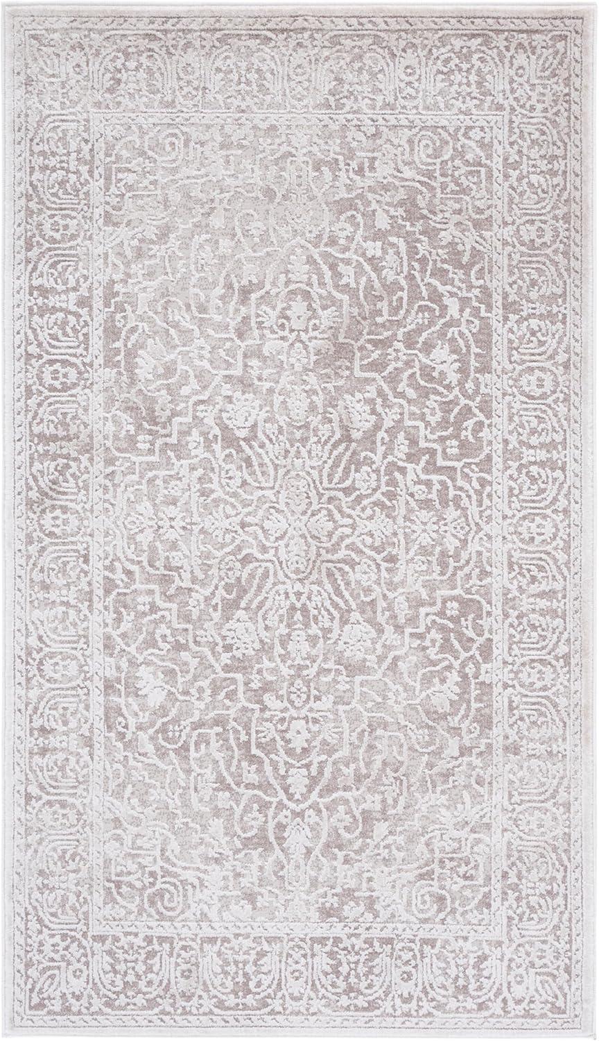 Reflection RFT670 Power Loomed Area Rug - Beige/Cream - 3'x5' - Safavieh.