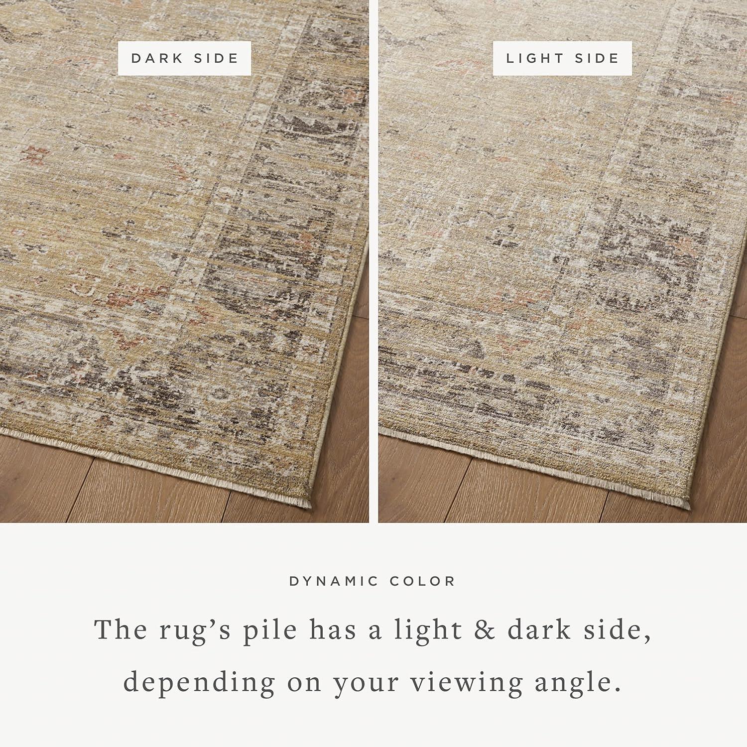 Magnolia Home By Joanna Gaines X Loloi Millie Gold / Charcoal Area Rug