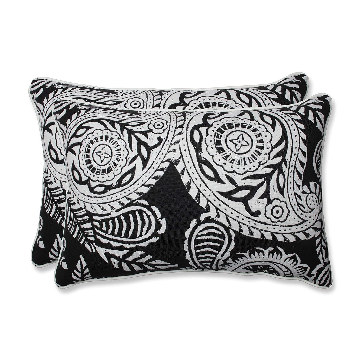 Addie Paisley Indoor/Outdoor Reversible Throw Pillow