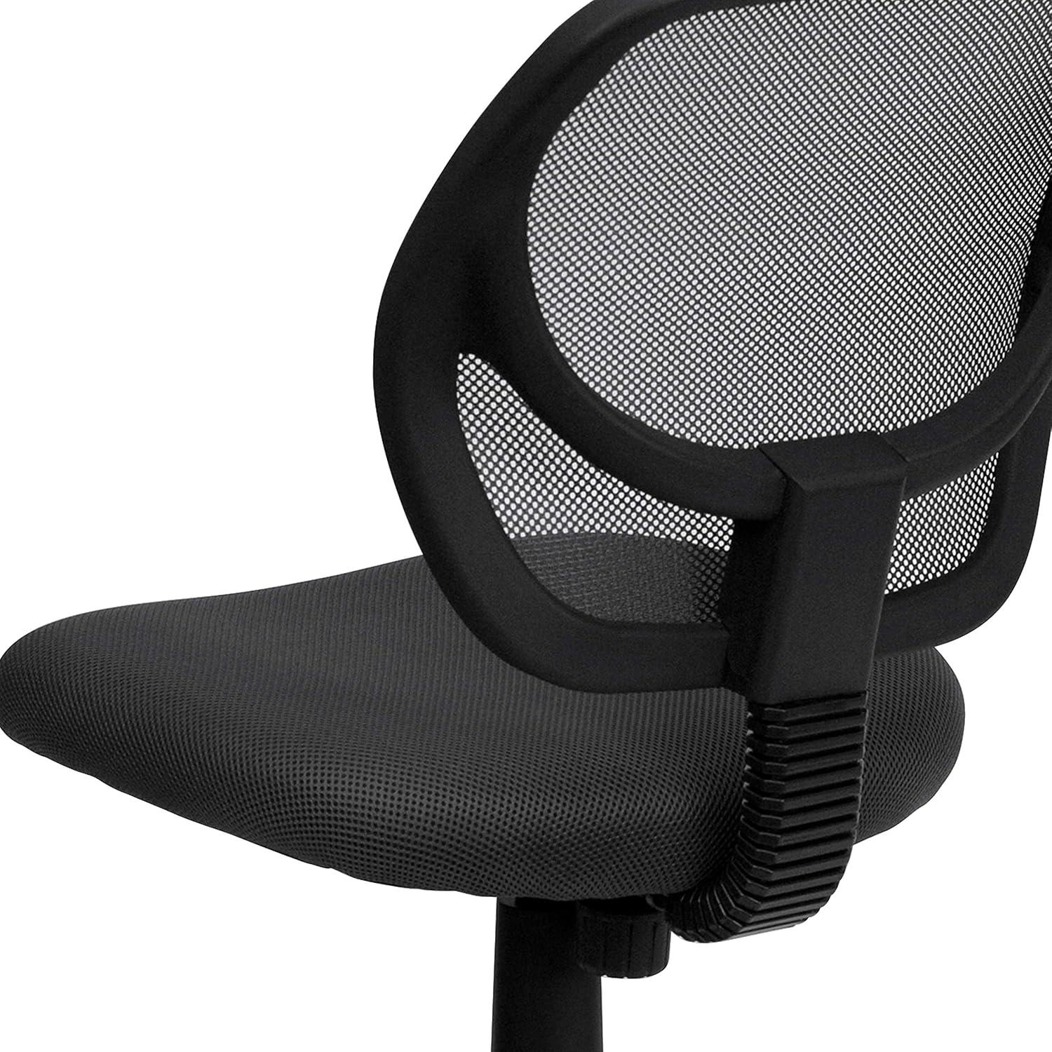 ErgoComfort 360 Swivel Mesh Task Chair with Lumbar Support, Gray and Black