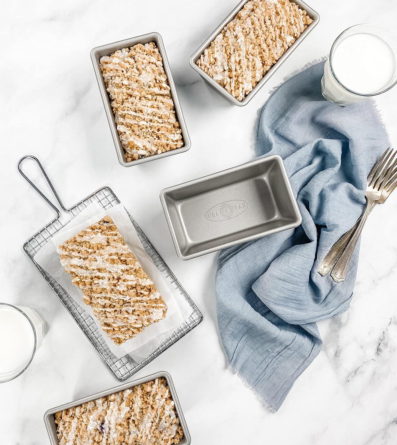 USA Pan Nonstick Mini Loaf Pans, Set of 4