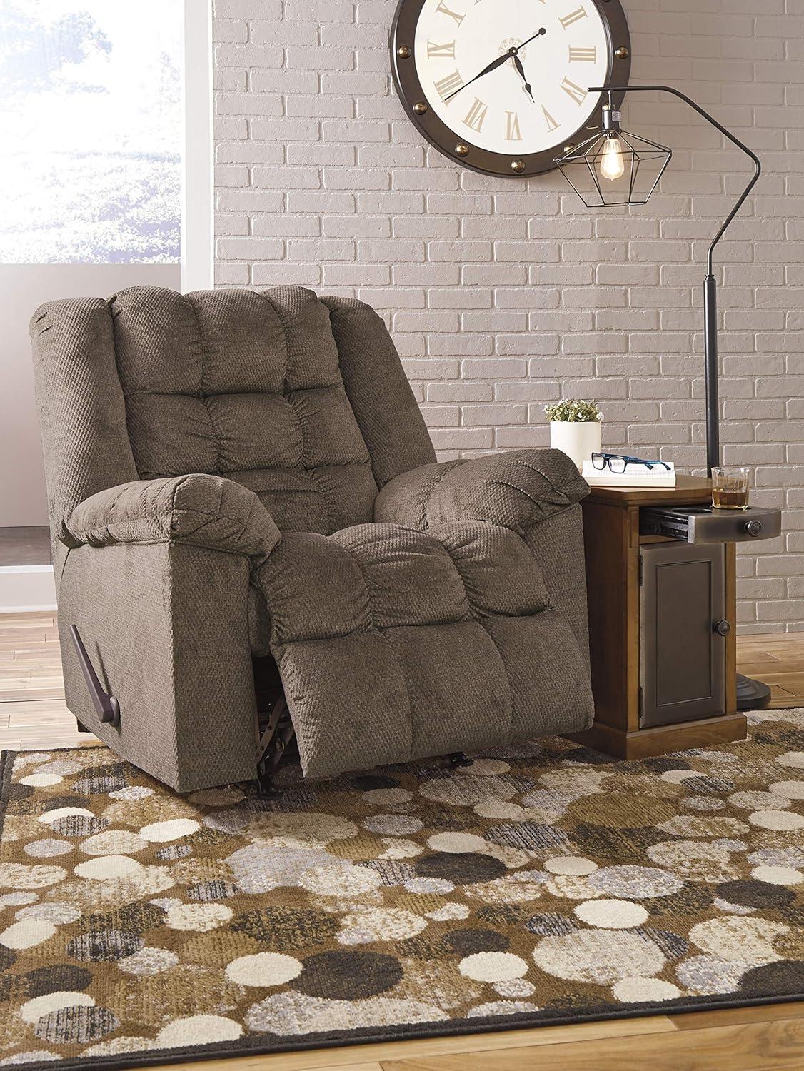 Autumn Brown 40" Microfiber Massage Recliner with Heat