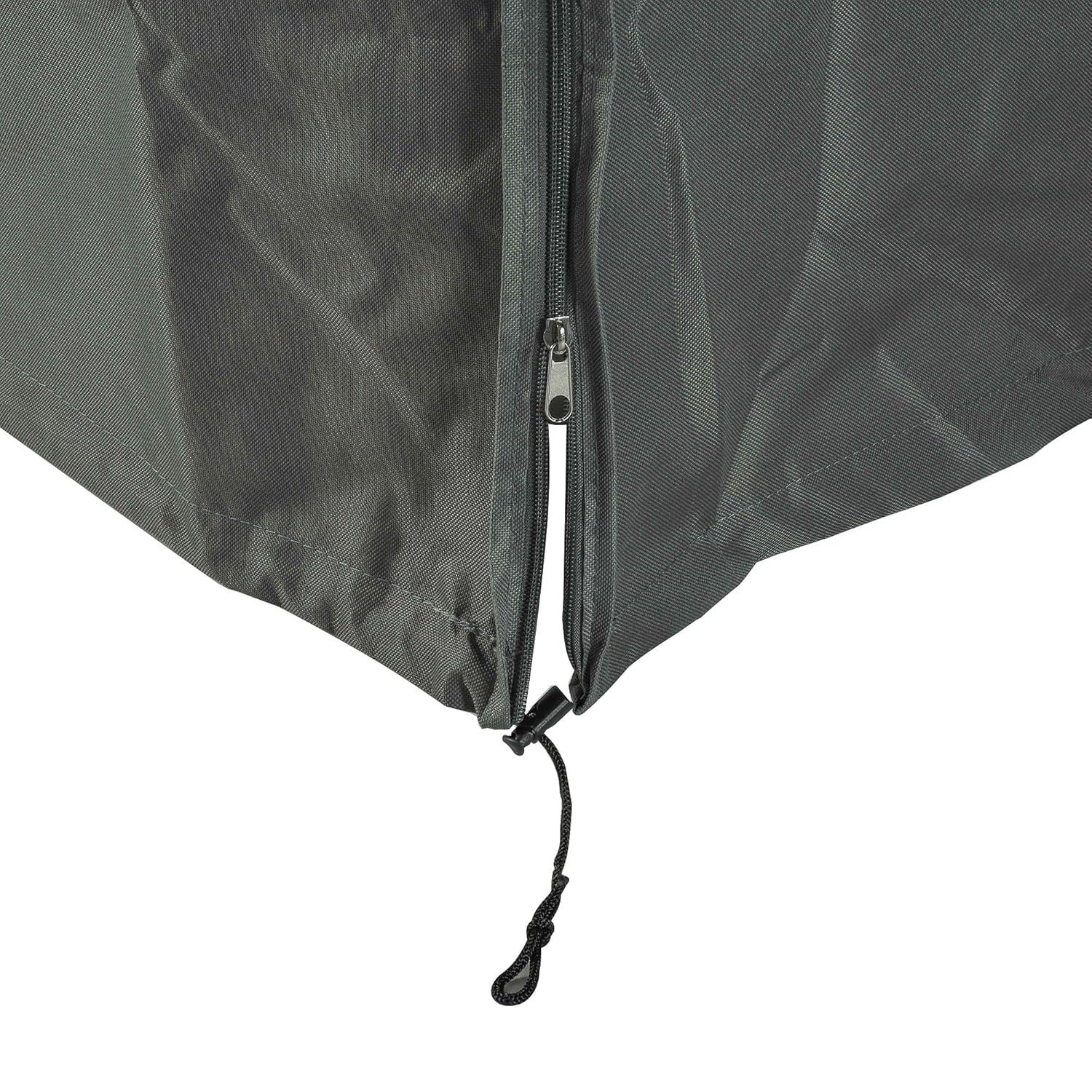 Outsunny Outdoor Patio Hammock Porch Swing Cover with UV, Water, & Dust Fighting Material, 81" x 49" x 65", Gray