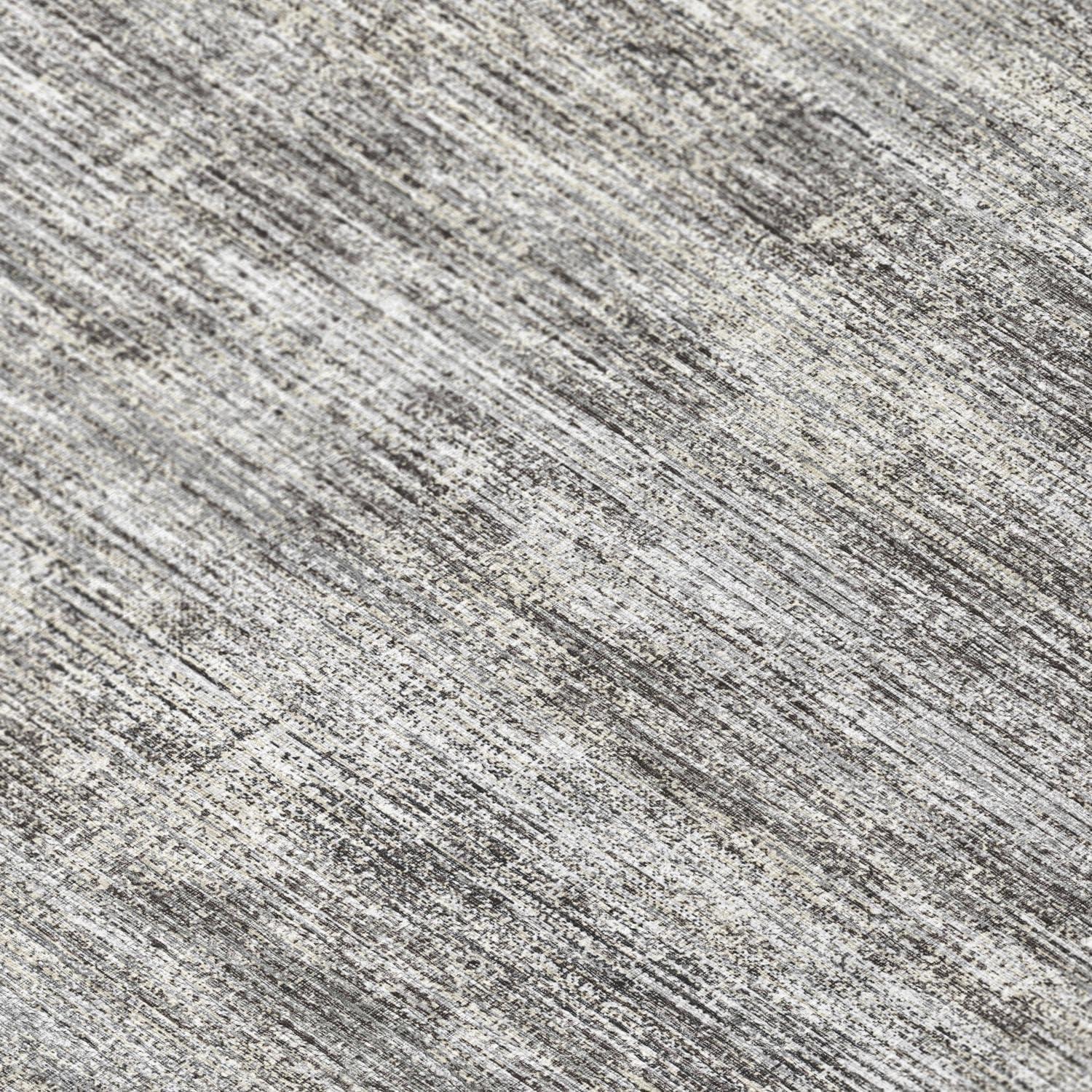 Silver Flat Woven Chenille Indoor Outdoor Area Rug