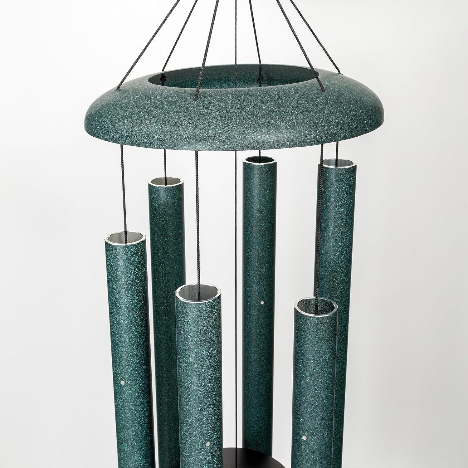 Green Aluminum 56" Wind Chime for Patio and Garden