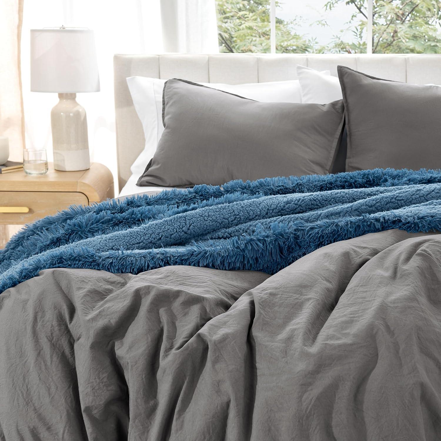 Bare Home Washed Microfiber Duvet Cover Set