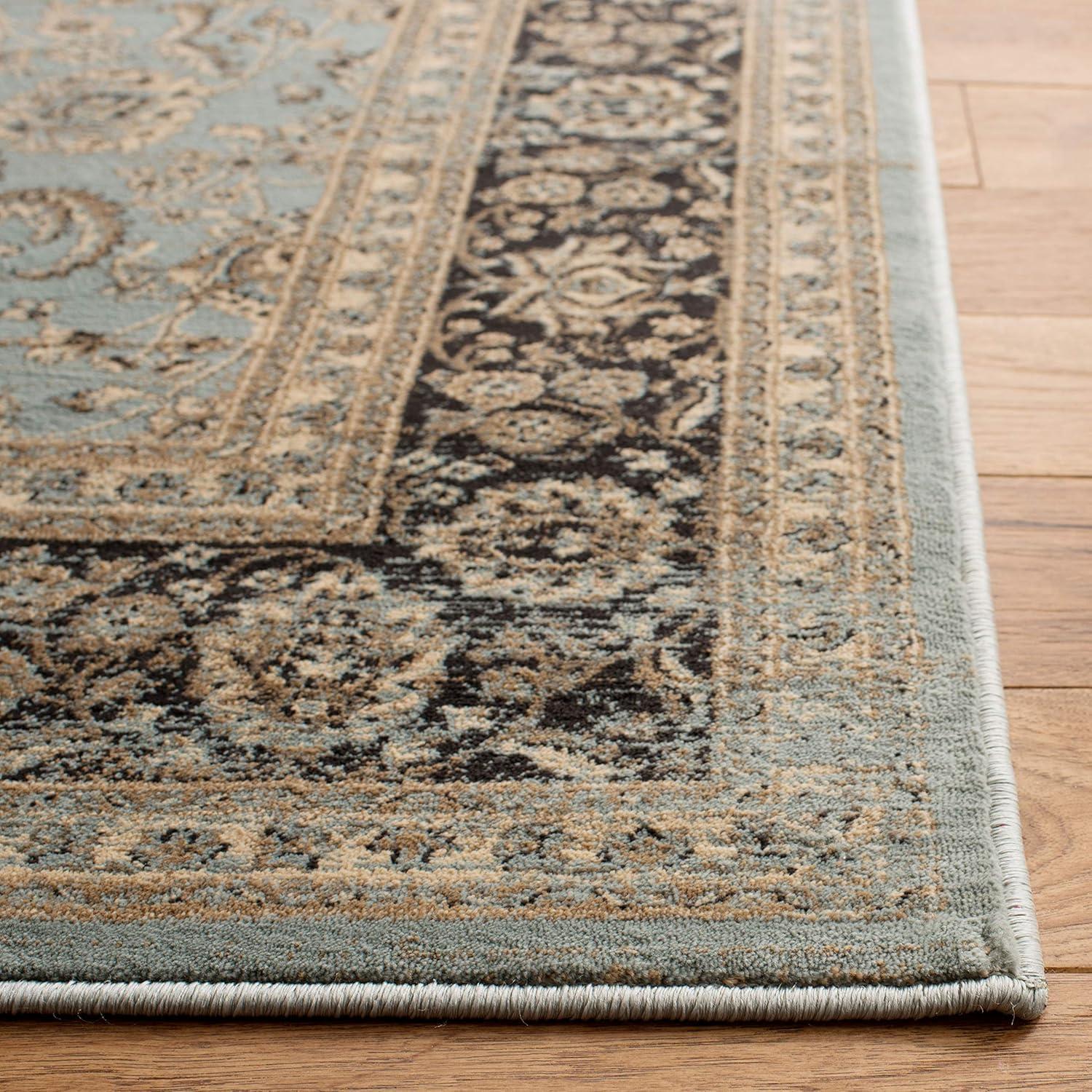 SAFAVIEH Vintage Roseann Traditional Runner Rug, Light Blue/Black, 2'2" x 8'