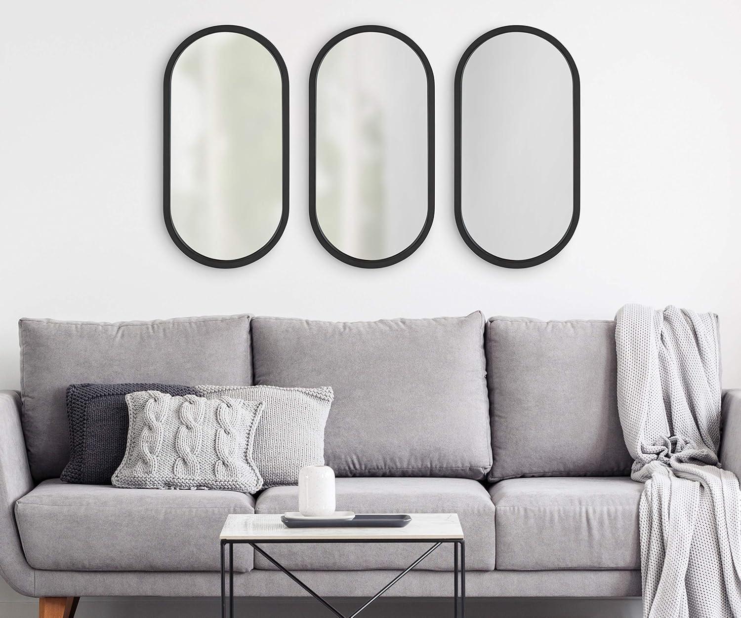 Travis Oval Wall Mirror - Kate & Laurel All Things Decor