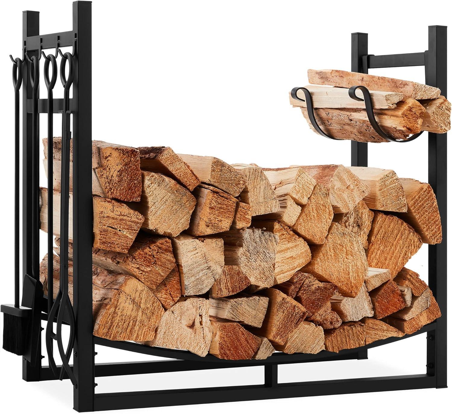 Abhilash 33.5'' W Metal Log Rack