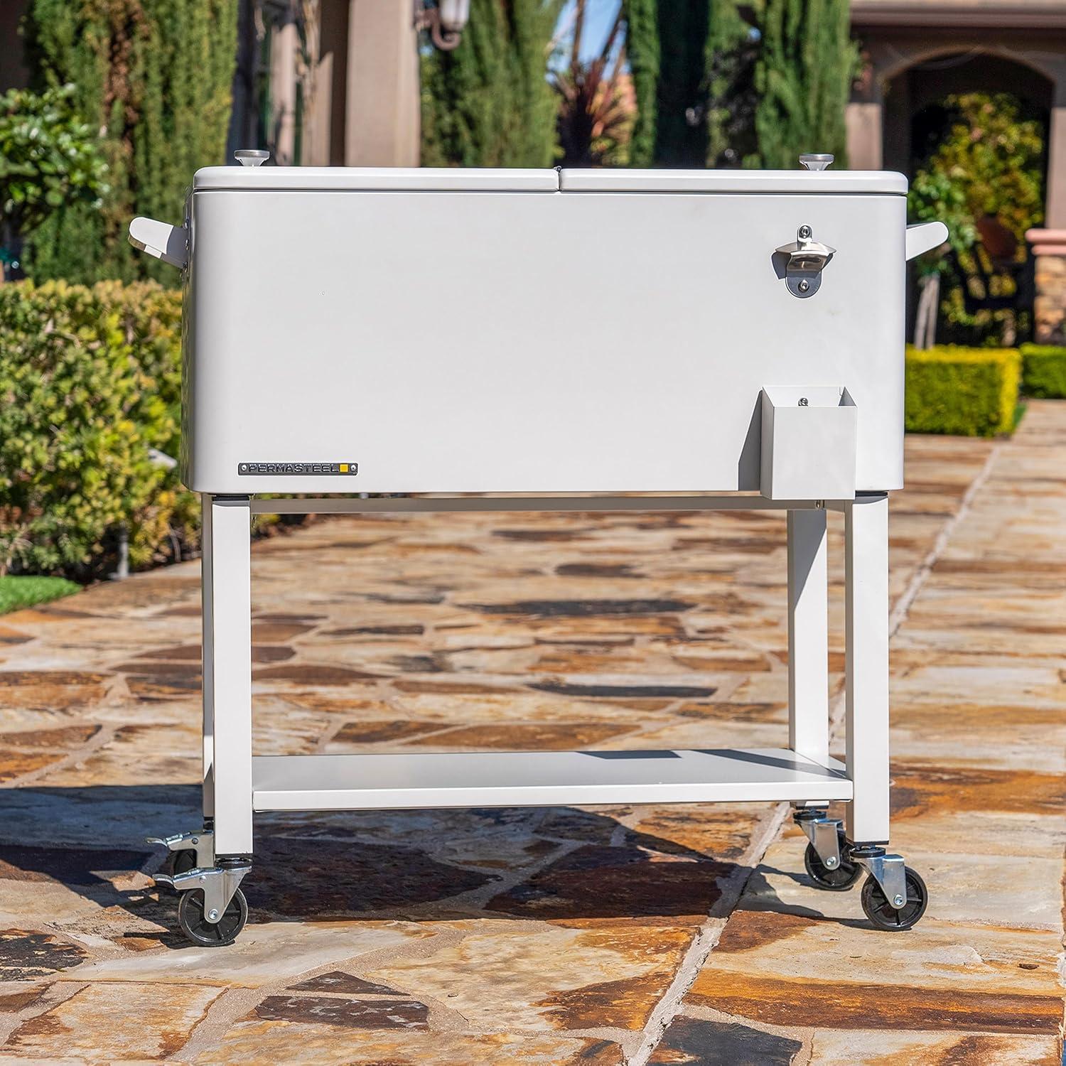 Permasteel 80-Qt Outdoor Patio Cooler with Removable Basin